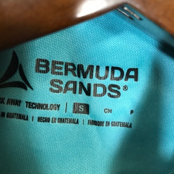 Bermuda Sands Golf Pullover Womens 1/4 Zip Blue Sweatshirt Small - Picture 5 of 7